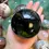 Thumbnail: hand-polished obsidian & quartz crystal ball