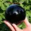 Thumbnail: hand-polished obsidian & quartz crystal ball