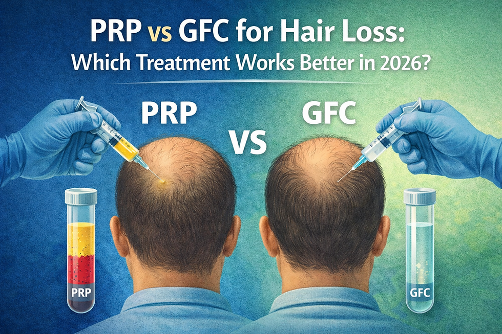 PRP vs GFC for Hair Loss Treatment - Amber Skin Clinics