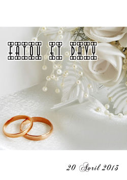 Faire-part mariage recto