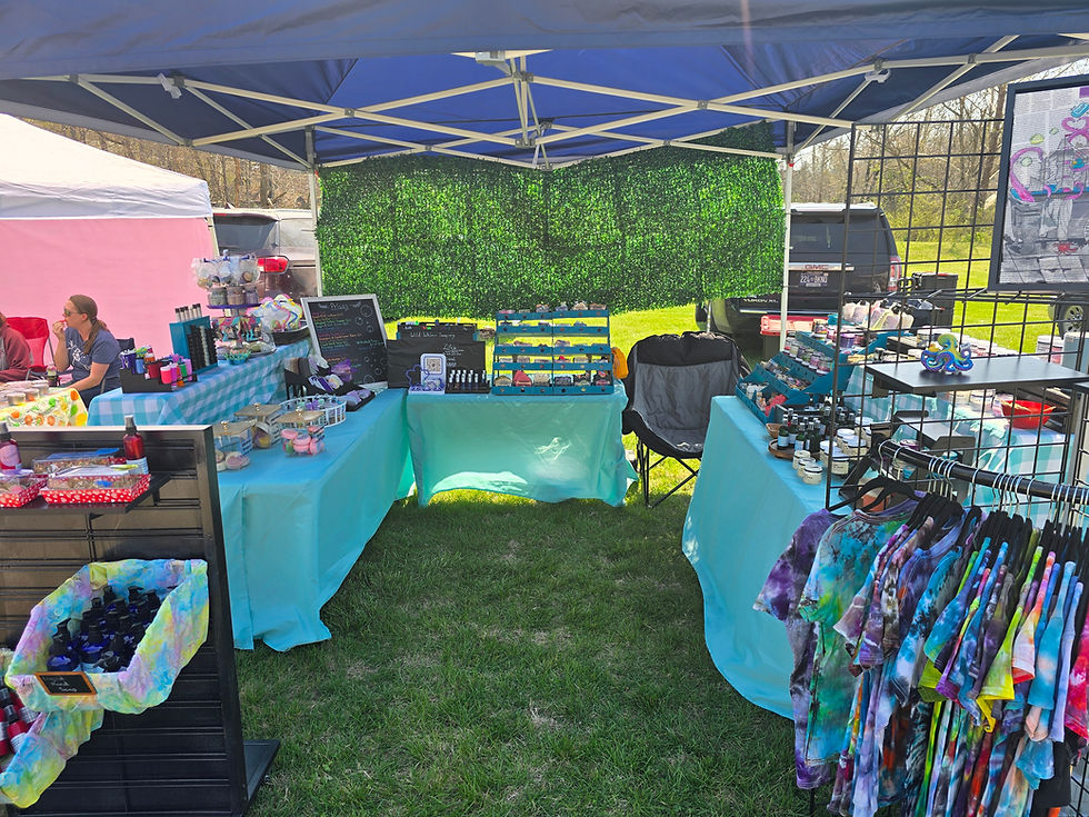 Pictures of setup at festivals