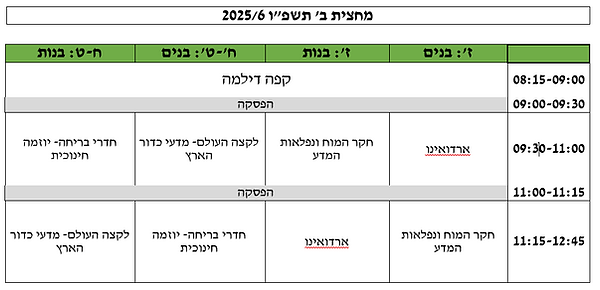 מערכת תכנית מחוננים ידיד
