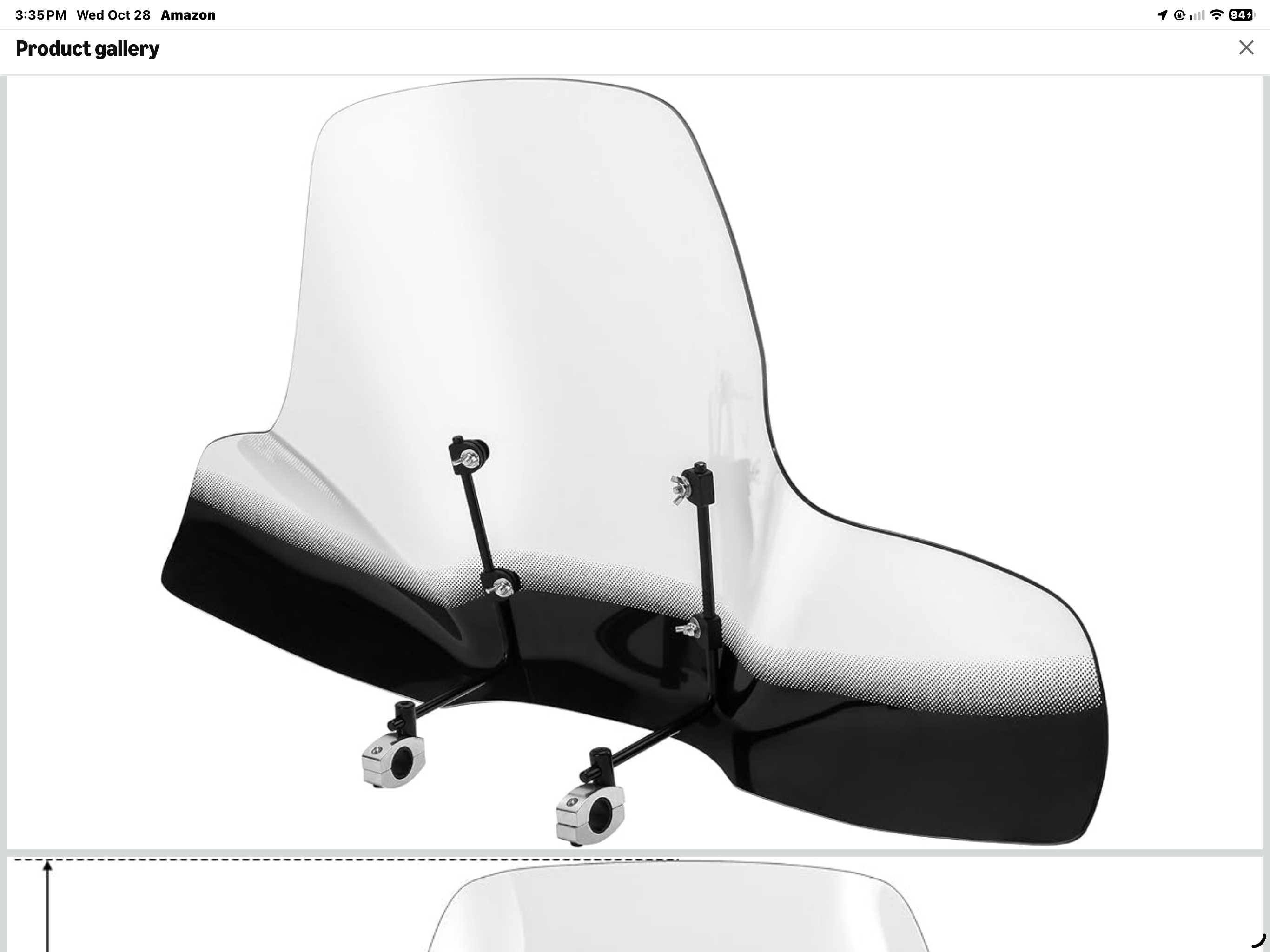 Acrylic Trike Windshield Easton/off