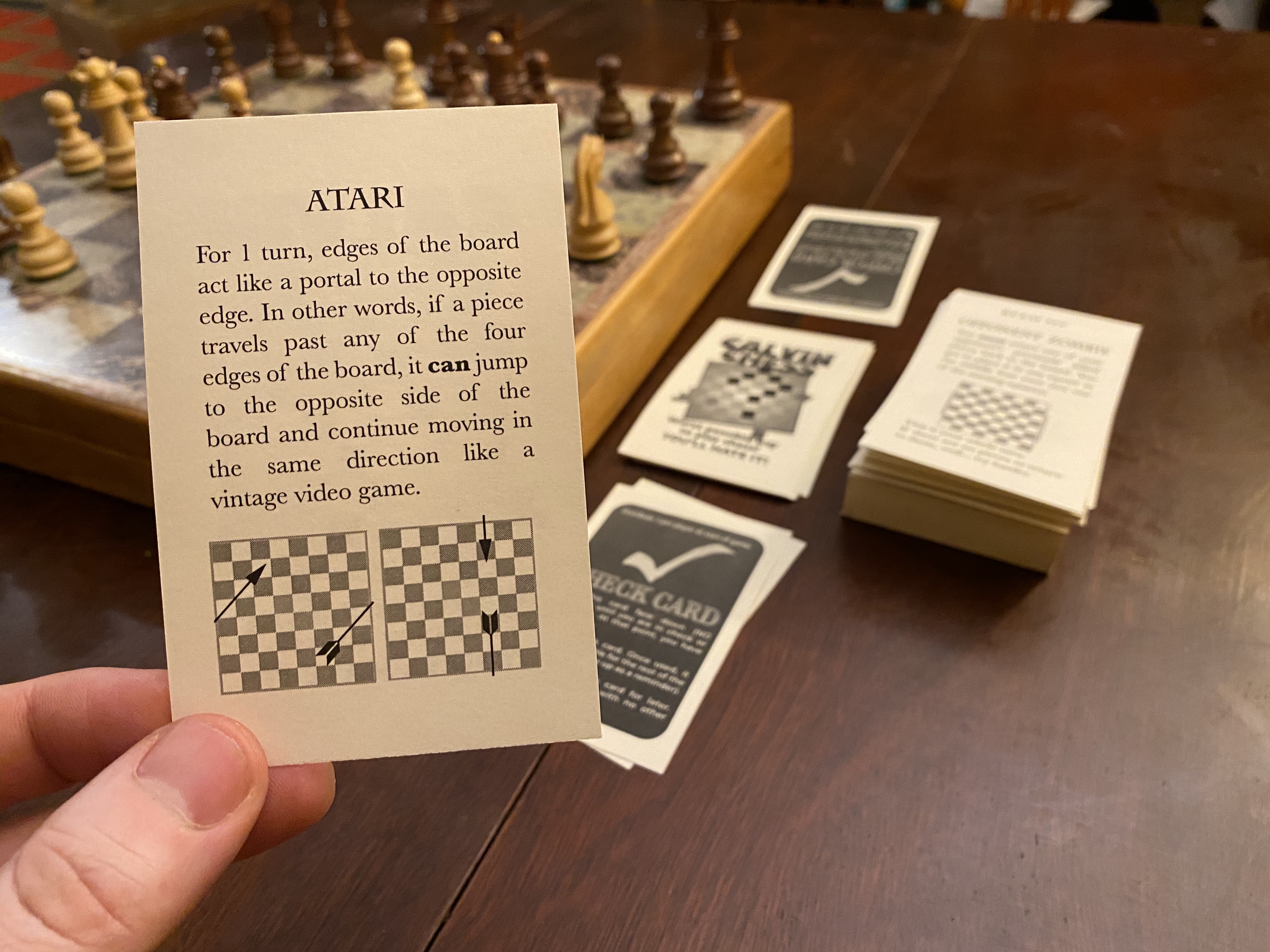 Calvin Chess game in play