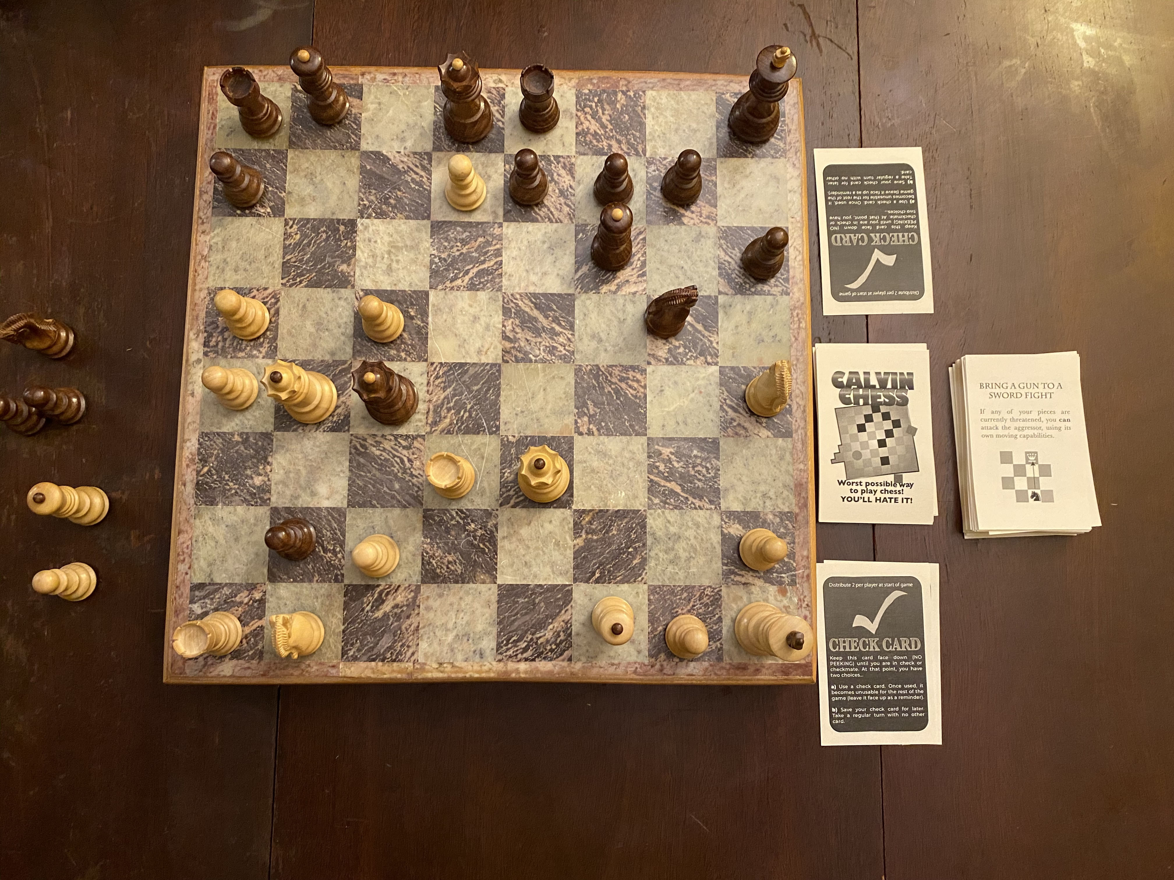 Calvin Chess cards