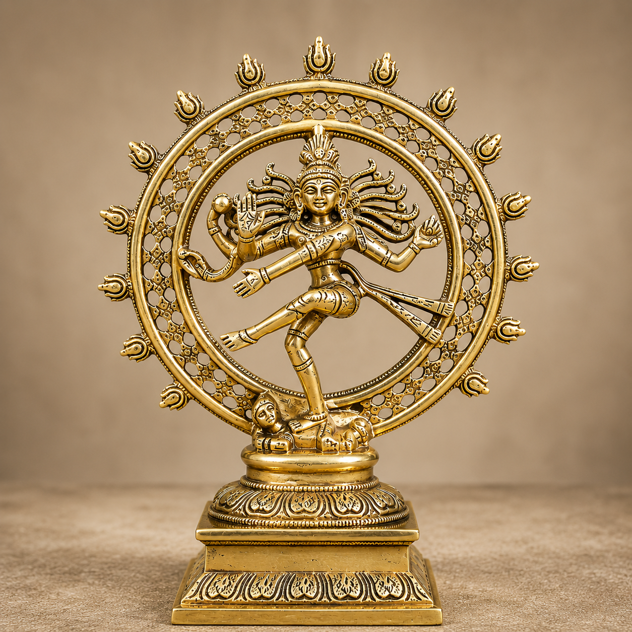 Natraja Brass Statue Idol Home Decorative Items for Living Room Antique