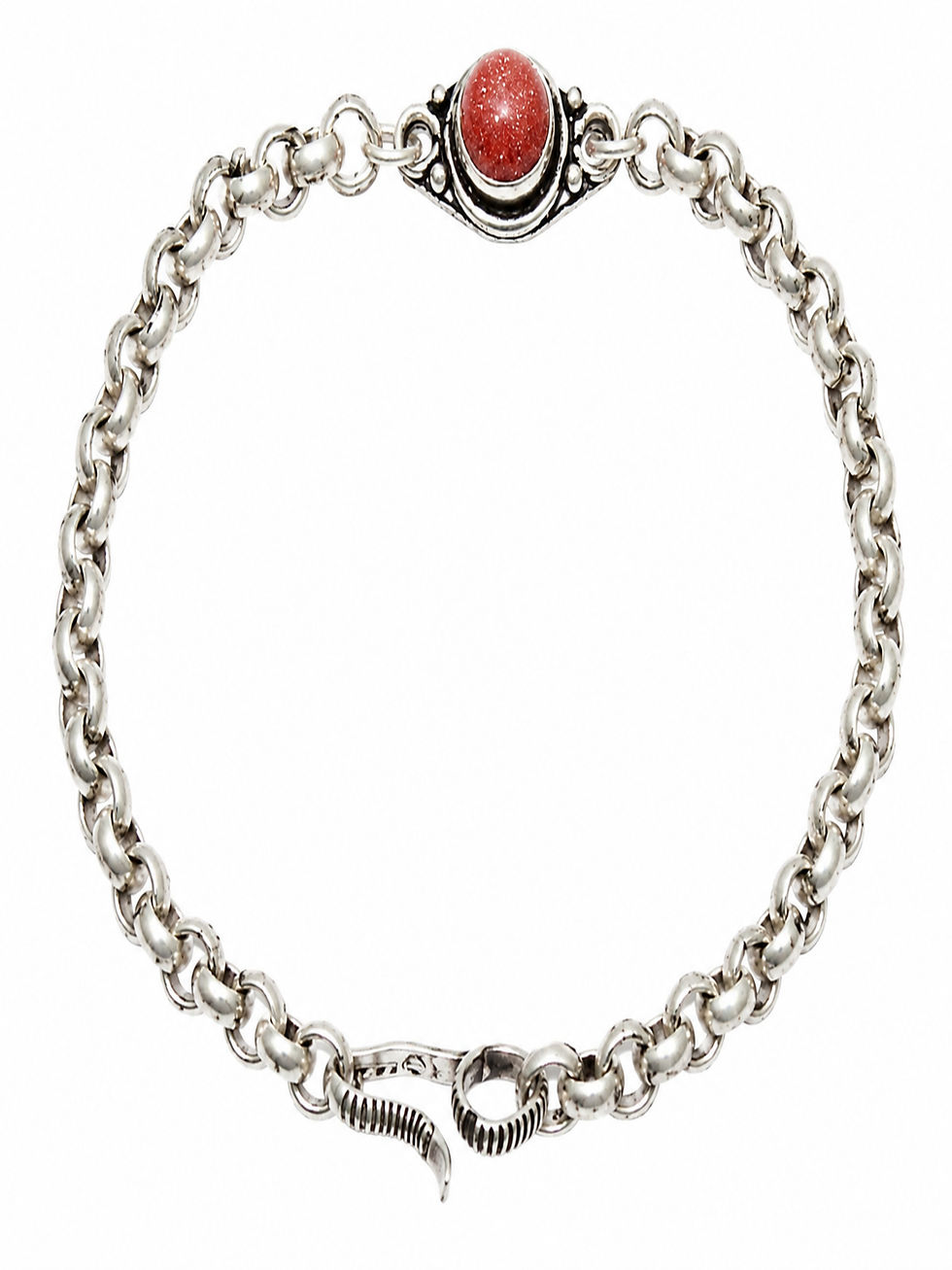 Thumbnail: Athizay Designer Coral Stone Bracelet Rakhi