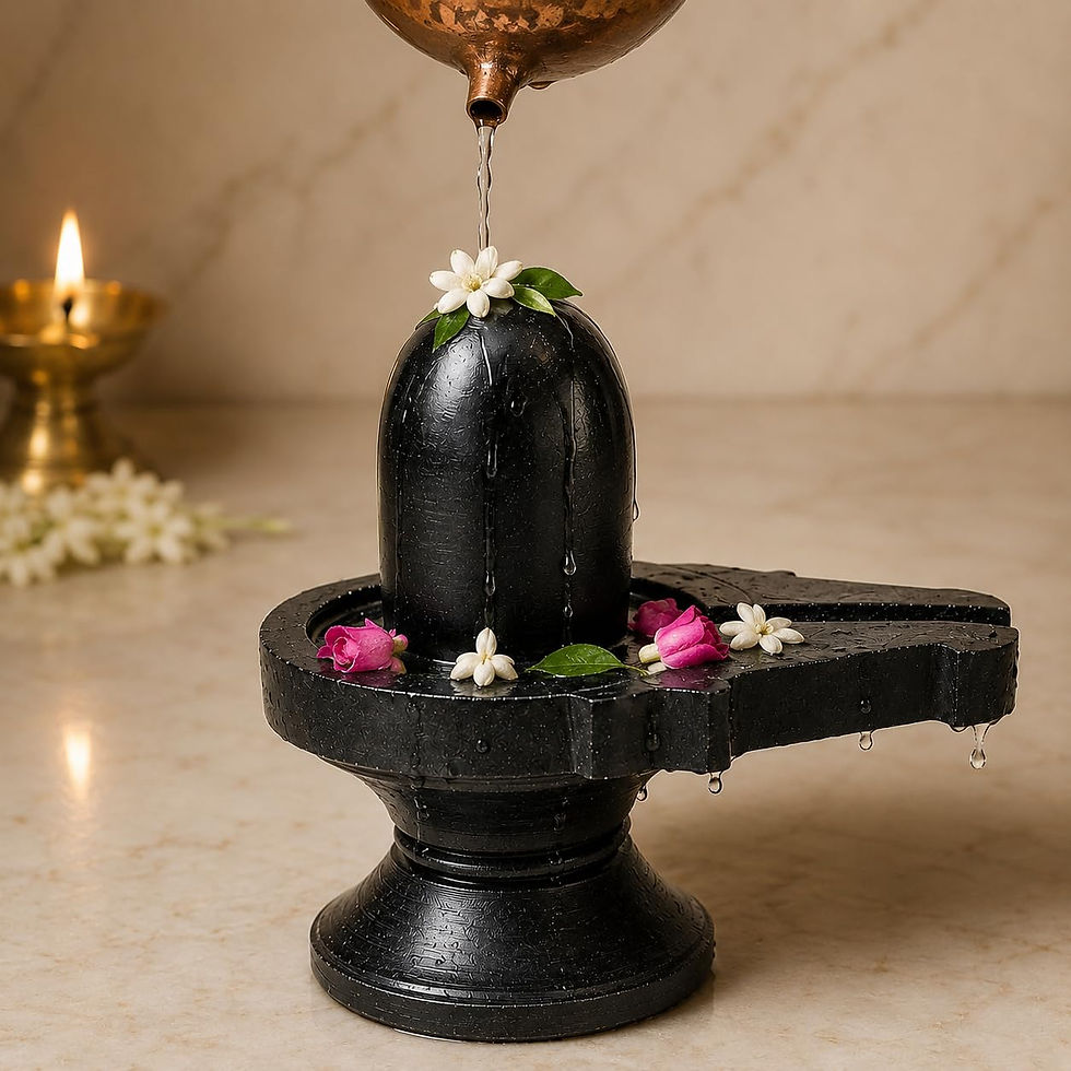 Black Shivling Idol for home pooja