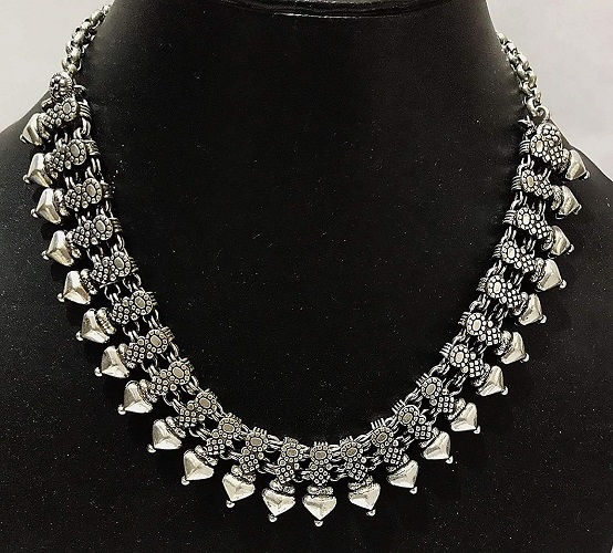 Thumbnail: Garba athizay Navratri Diwali Pujo festivals Ethnic tribal necklace