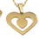 Thumbnail: stainless steel Valentine gift Golden Pendant With Golden Love heart Earring