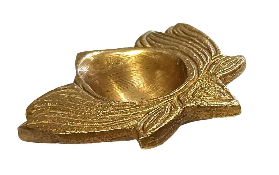 Thumbnail: Athizay Brass Kamal Lotus Diya Metal for Puja and Festivals (4)