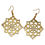 Thumbnail: Brass Gold color Earring ladies Dangle Metal Star Design Fashion Earring