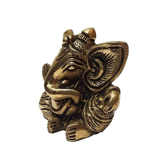 Thumbnail: athizay® Seated 6 CM Ganesha Idol in Antique Finish