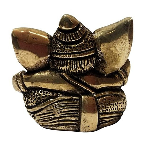 Thumbnail: athizay® Seated 6 CM Ganesha Idol in Antique Finish