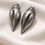 Thumbnail: athizay Vintage Silver Shankh Pod Drop Earrings-Textured Minimal Statement Desig