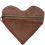 Miniature : PORTE-MONNAIE COEUR : Velours marron
