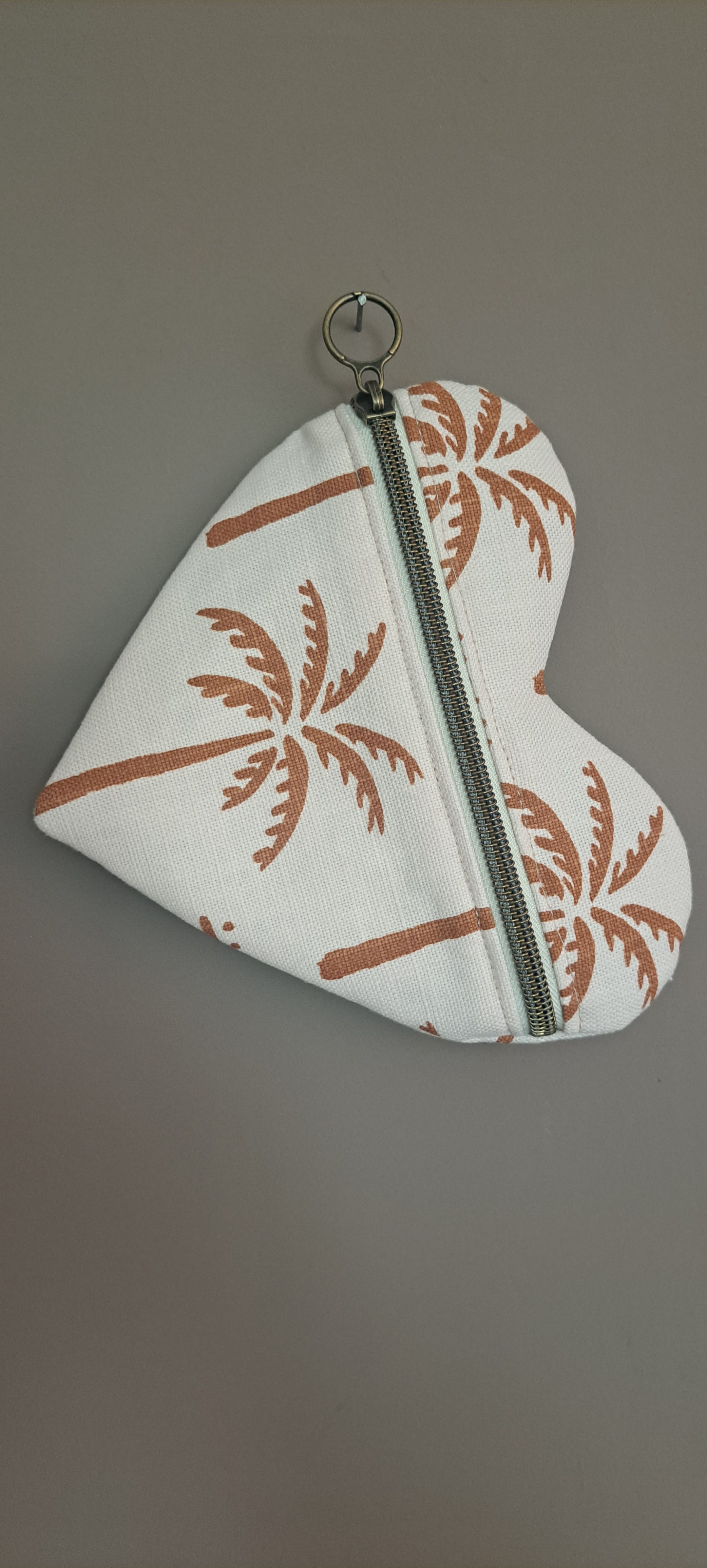 PORTE-MONNAIE COEUR : PALMIERS