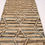 Thumbnail: 3x19 ft Simplistic Geometric Tribal Runner, Beige and Blue Highlight Rug, 19 ft