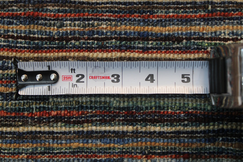 Thumbnail: 3x5 ft Stripes Gabbeh Area Rug, Multicolor Hand-knotted Afghan Rug, Abstract Des