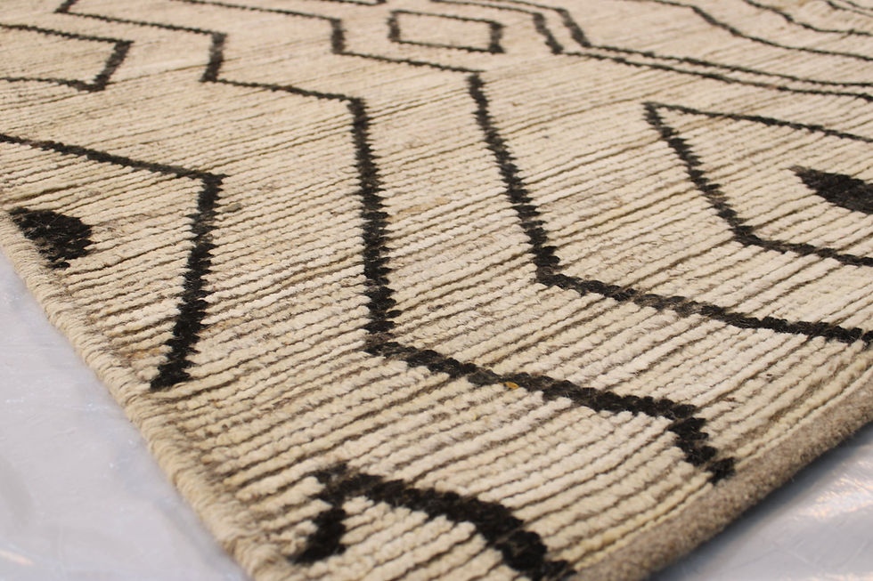 Thumbnail: 6x9 ft Minimalistic Design Rug, Moroccan Style Rug, Berber Rug, Organic Colors,