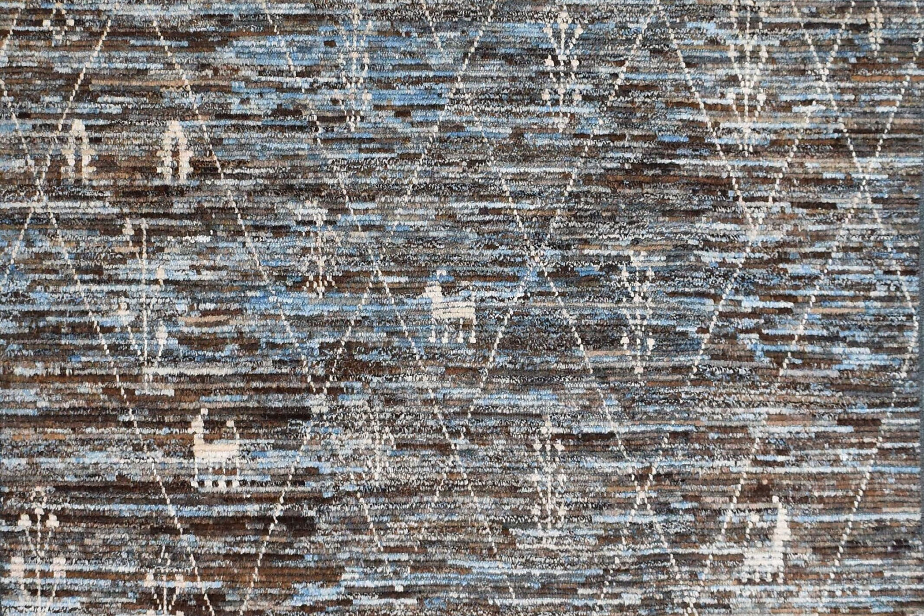 6x9 ft Modern Style Tribal Rug, Soft Moroccan Rug, Berber Rug, Beige Patterns, M