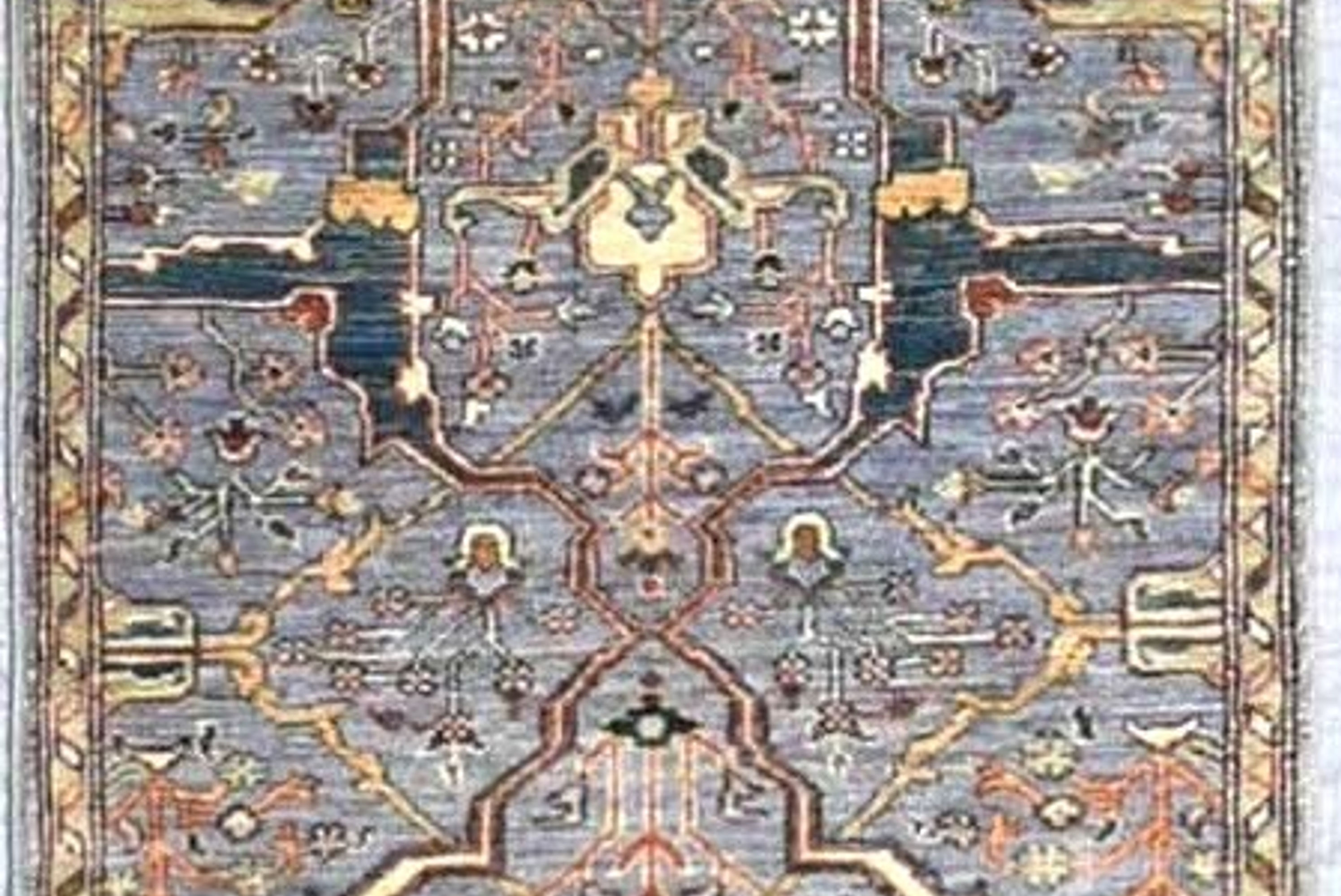 2.5x17 ft Bijar Runner, Lavender Color Rug, Transitional Colors, Hallway Rug, St
