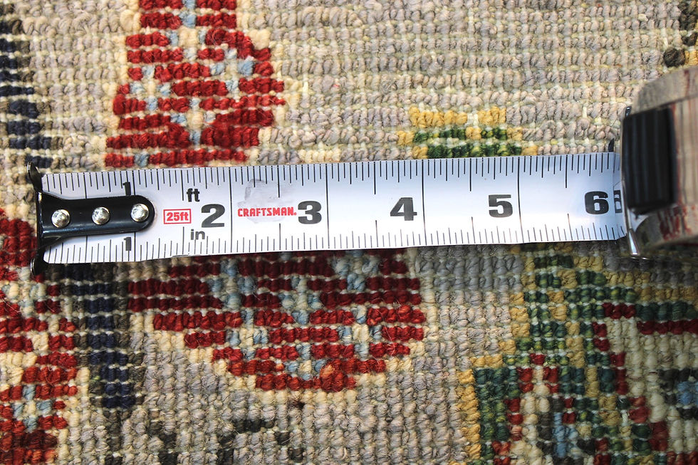 Thumbnail: 4x6 ft Butterfly Effect Rug, Hand Knotted Afghan Rug, Gray Background Rug, Anima