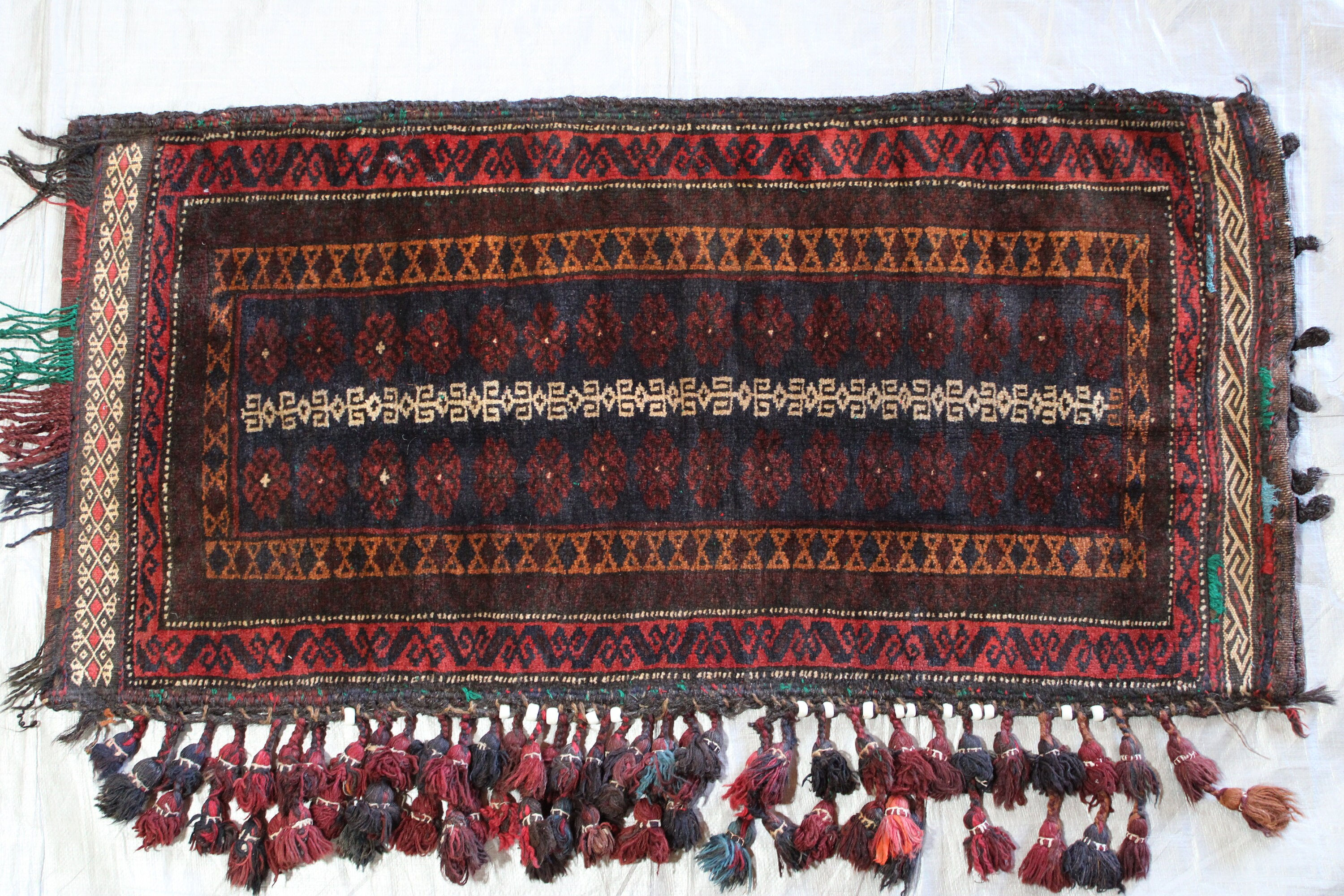 Beautiful Large Vintage Afghan Pillows | Over 50+ Years Old | Hand Knotted Afgha