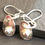 Thumbnail: Sterling silver pebble ball drop earrings