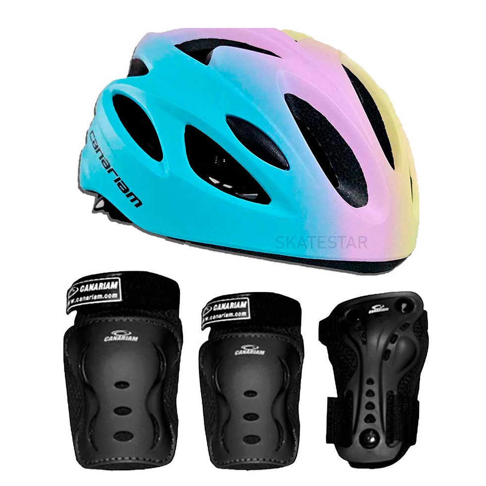 Miniatura: Combo Kit de Protección Canariam C2 + Casco Canariam Nova Multicolor