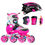 Miniatura: Patines Canariam Speed Way Fucsia + Kit de protección C2 + Casco Sonic
