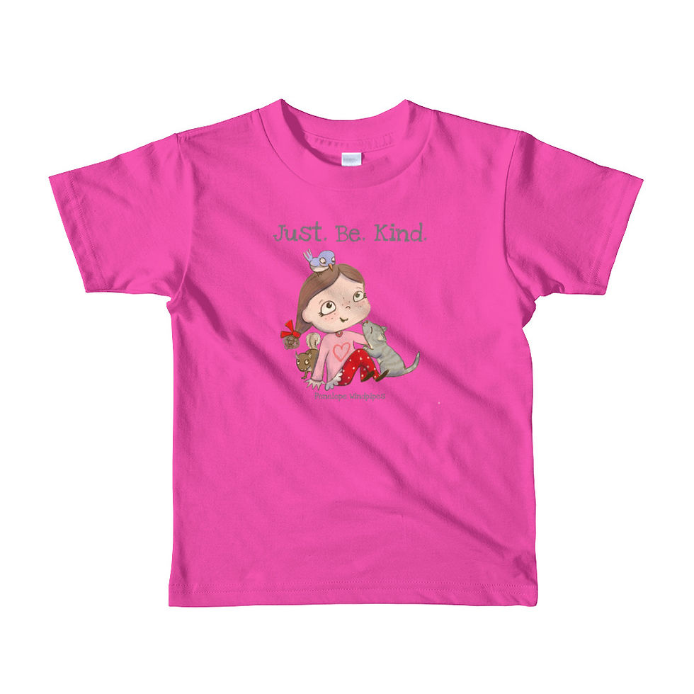 Thumbnail: Penelope Windpipes - Just Be Kind - Short sleeve kids T-shirt