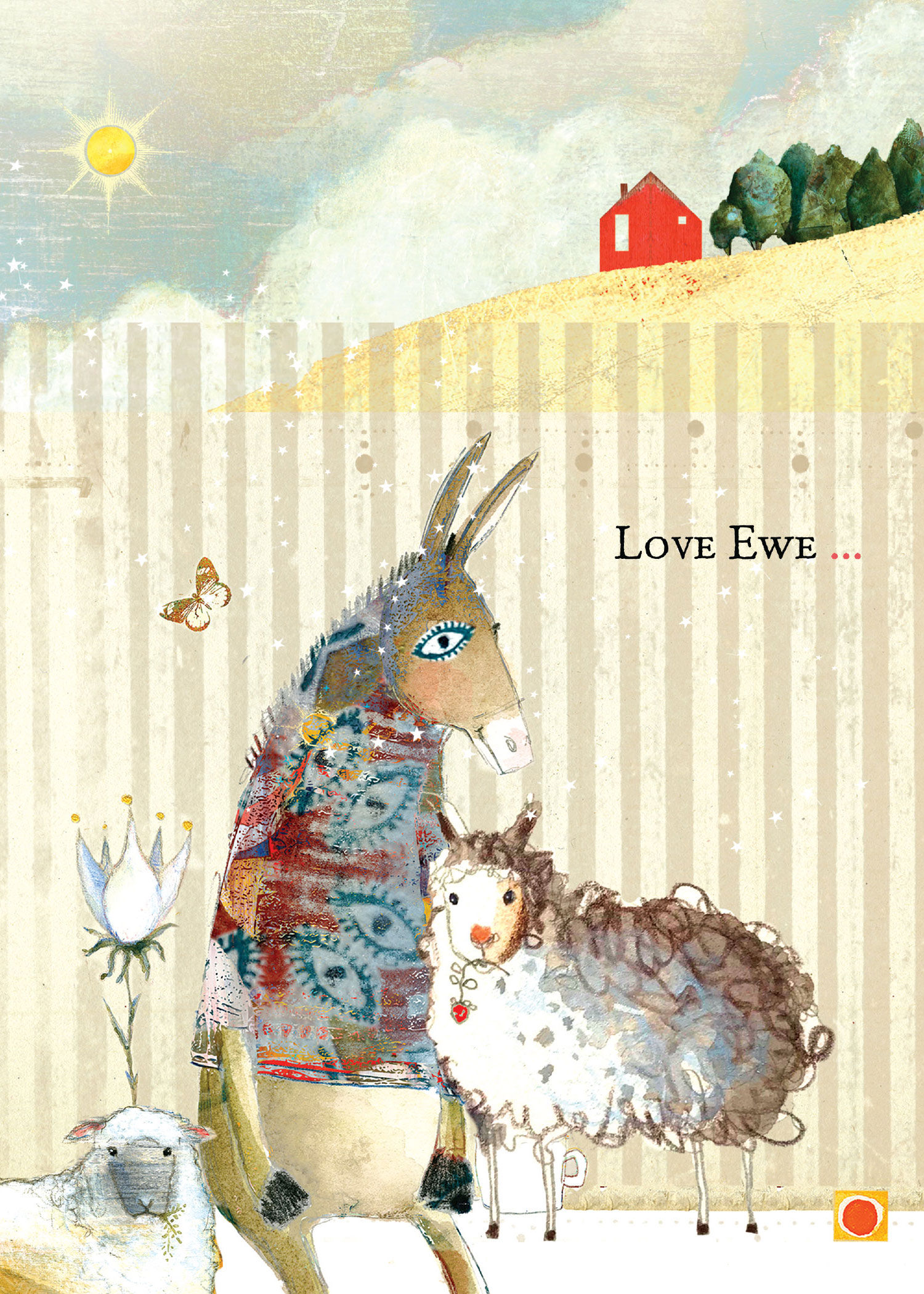 518 Love Ewe Sacredbee Greeting Card