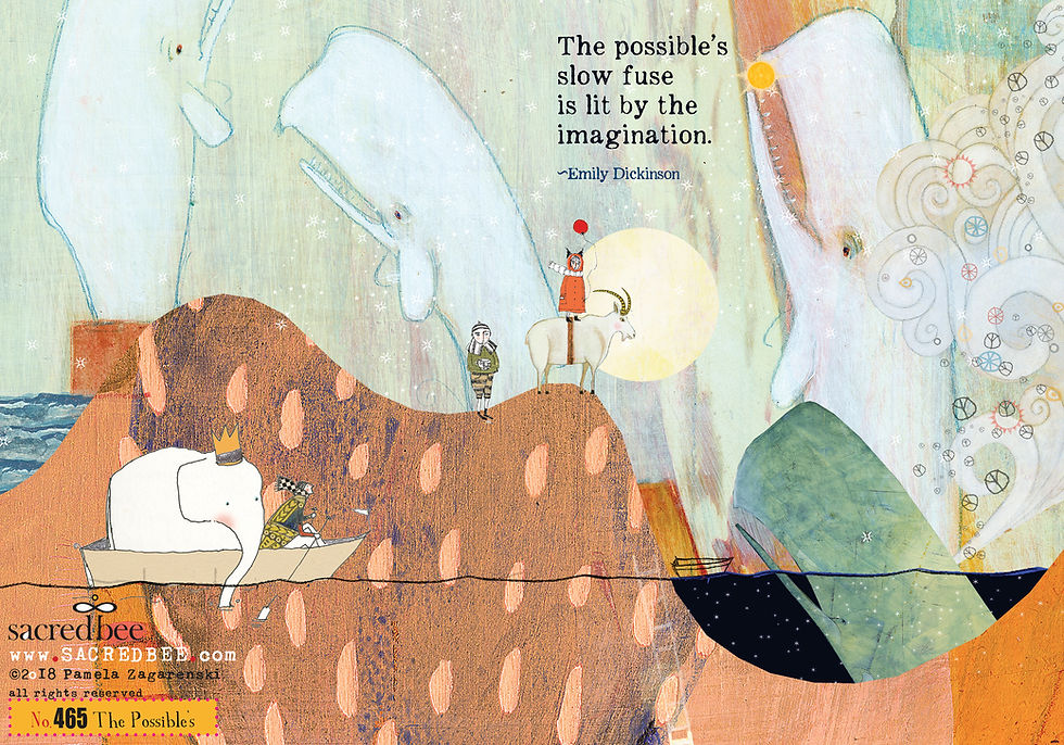 Thumbnail: 465 The Possible's Sacredbee Greeting Card
