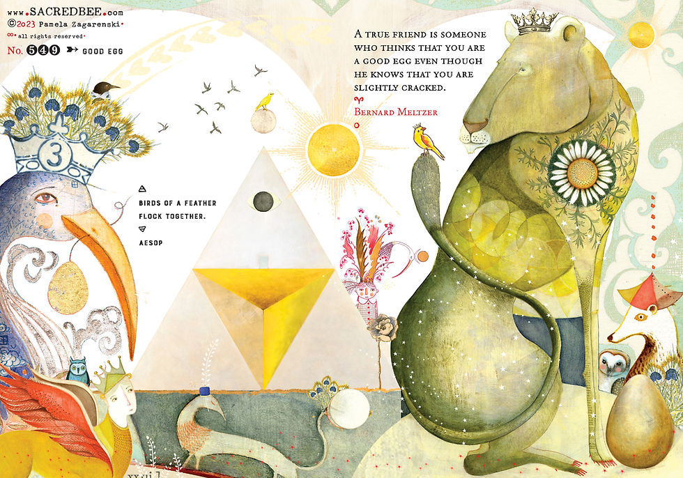 Thumbnail: 549 Good Egg  Sacredbee Greeting Card