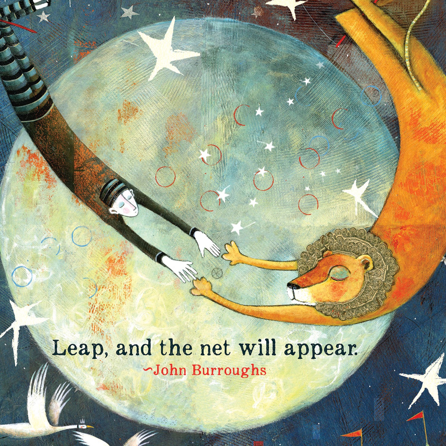 493 Leap Sacredbee Greeting Card