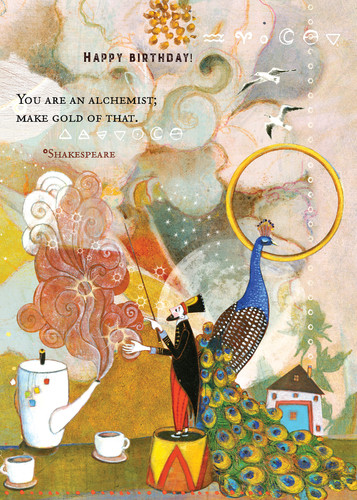 Crystal Harmony ハガキ 564 Alchemist's Birthday Sacredbee Greeting Card | sacredbee
