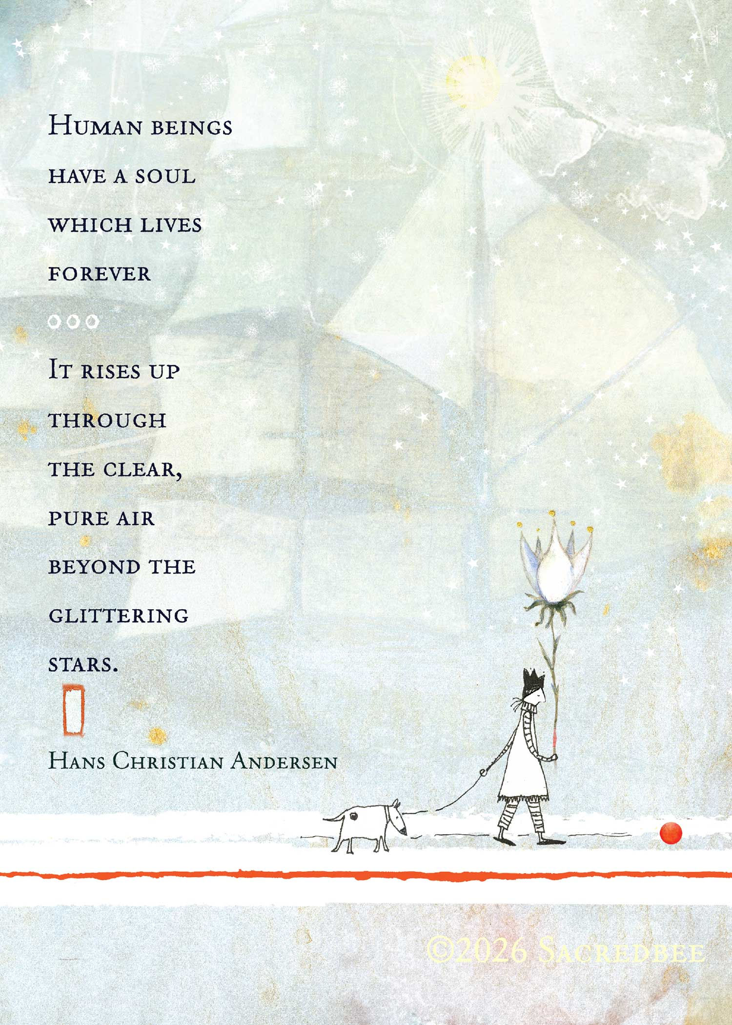 560 Human Beings Sacredbee Greeting Card