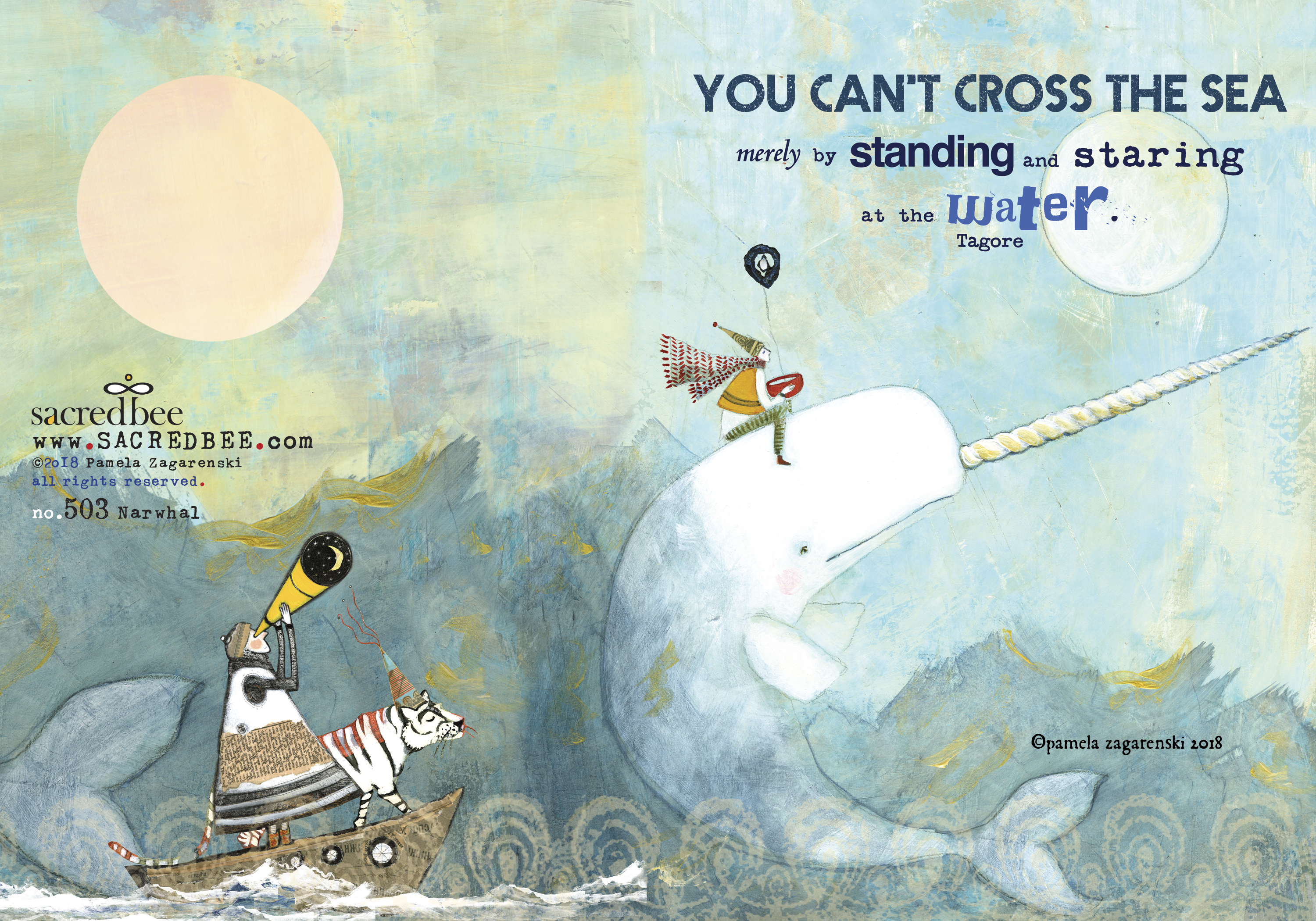 503 Narwhal Greeting Card