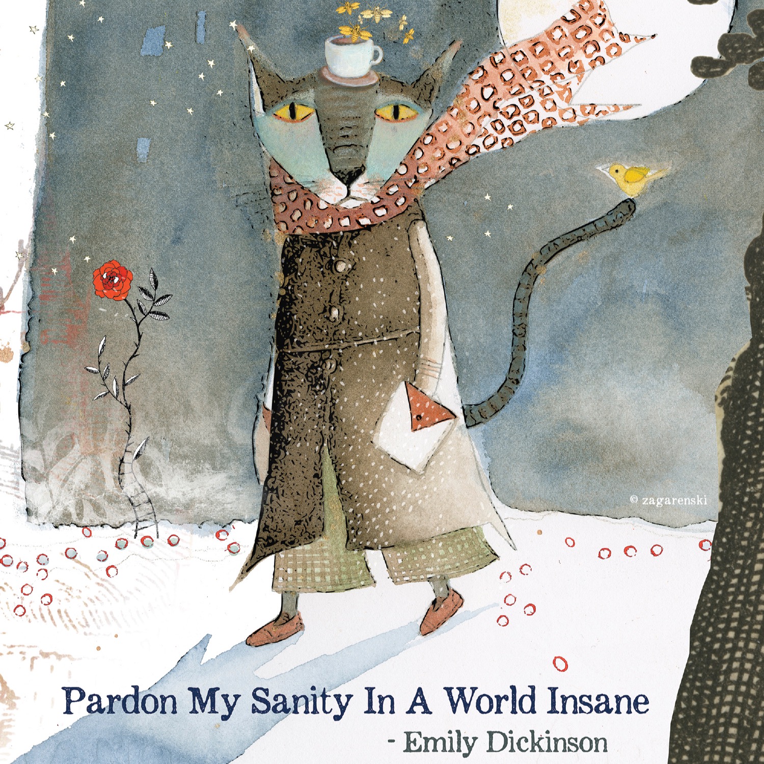 499 Sanity Greeting Card by Pamela Z