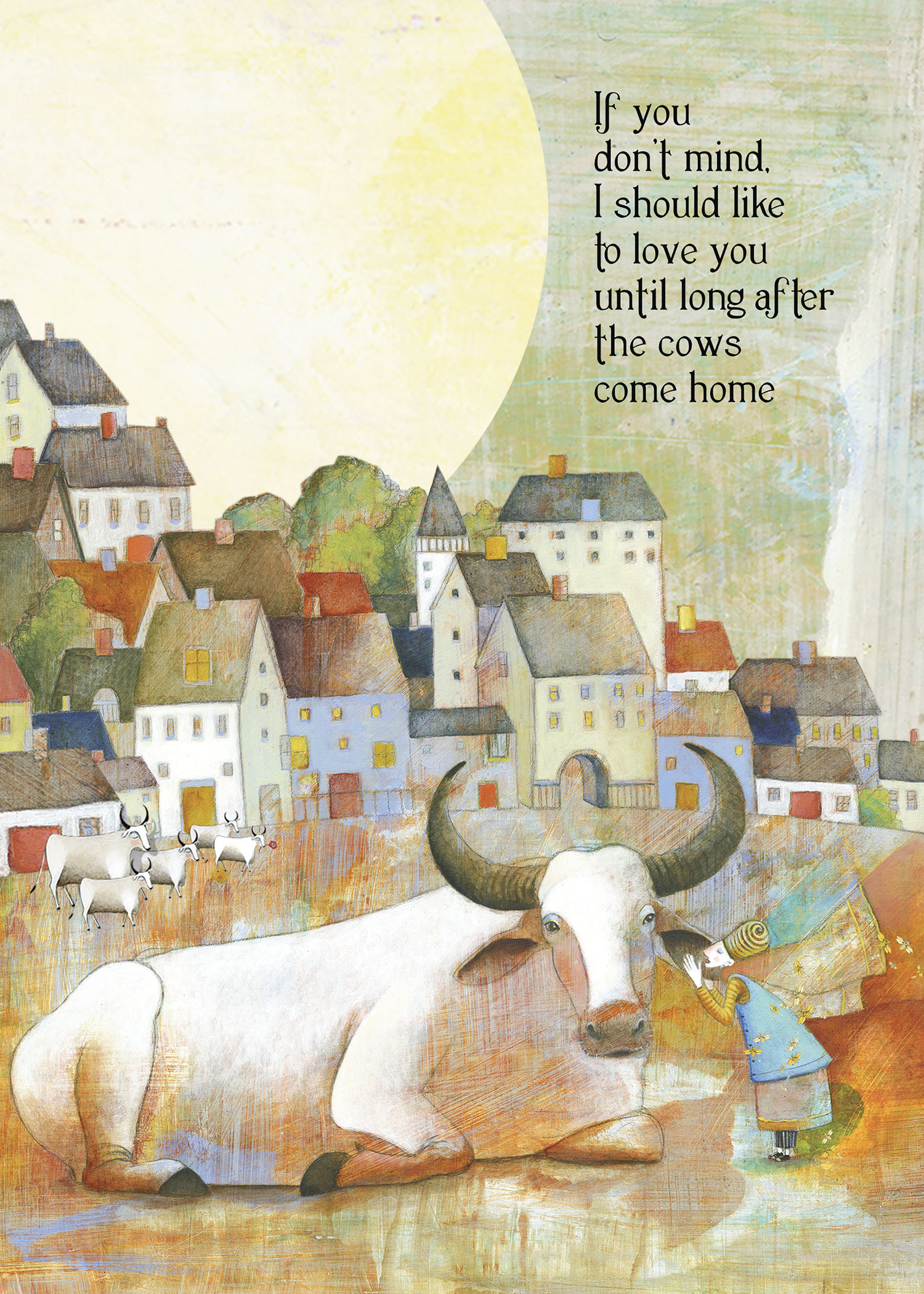 104 cows come home Greeting Card