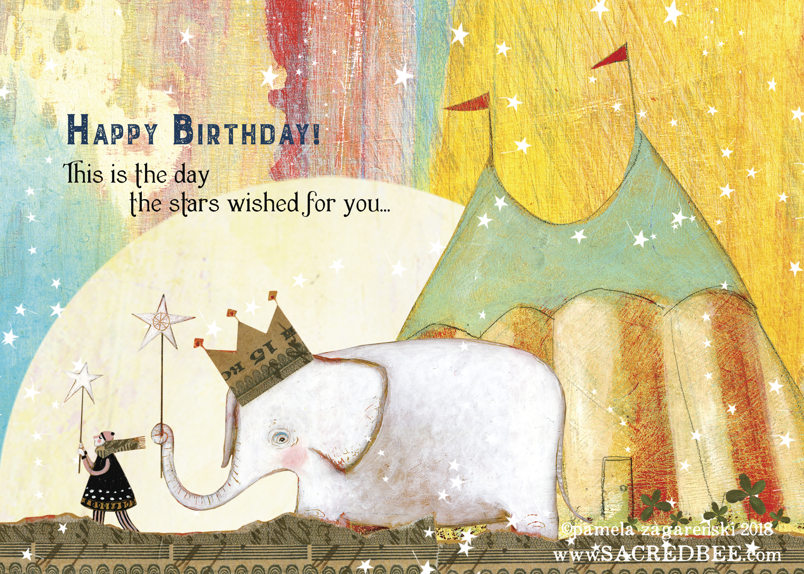 482 Birthday Star Birthday Card