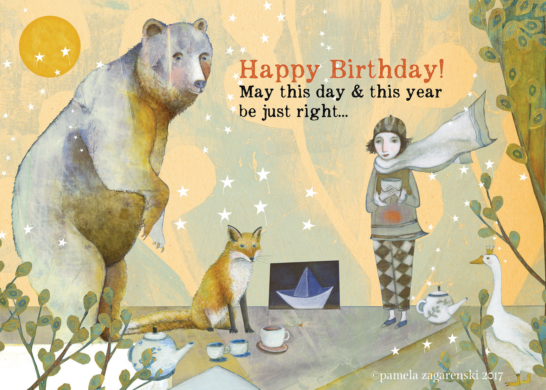 460 just right Birthady Card