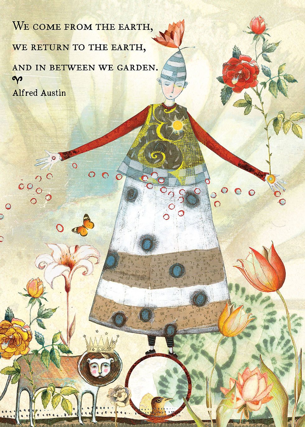 Thumbnail: 486 In Between Sacredbee Greeting Card