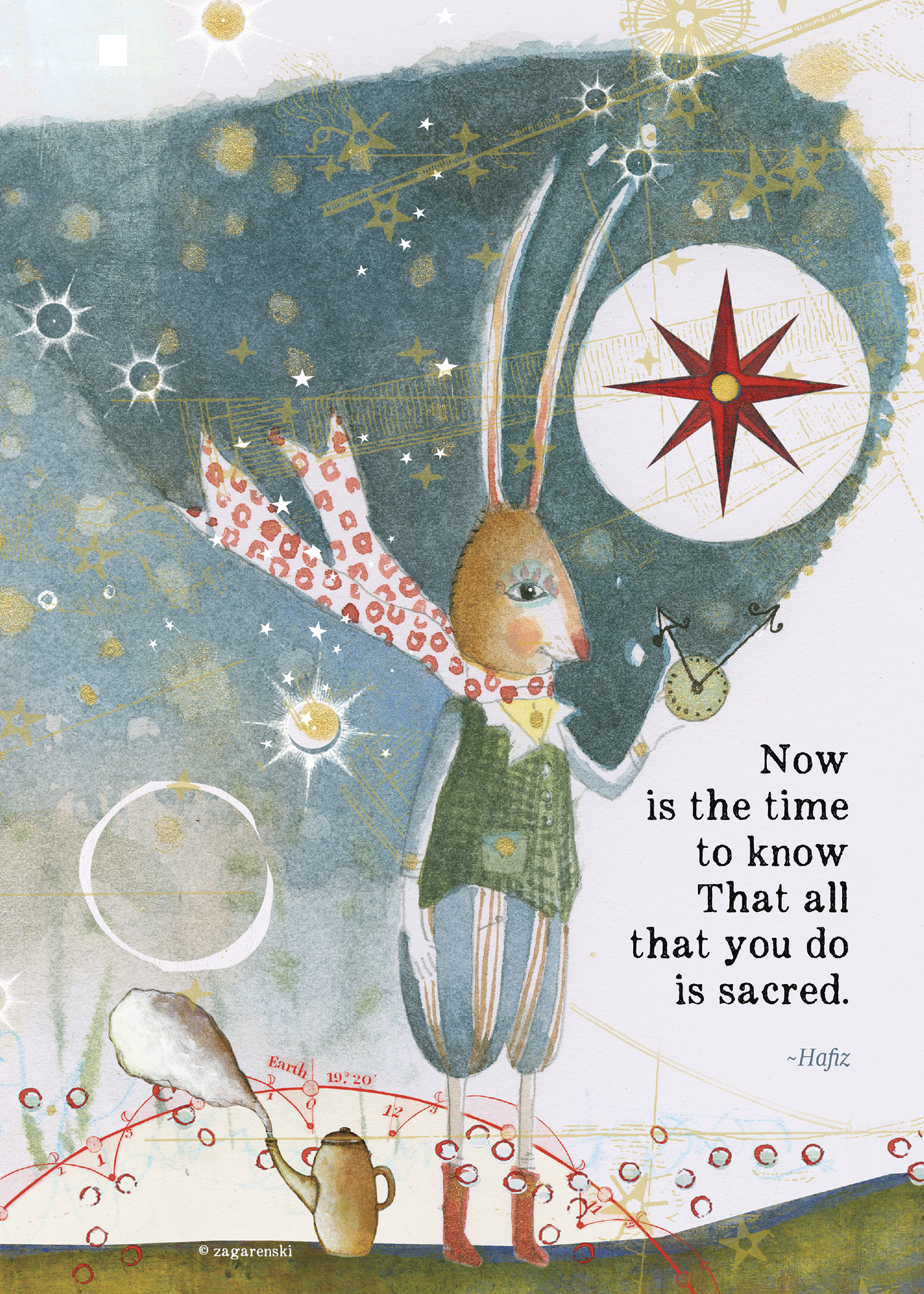 497 Sacred Time Greeting Card