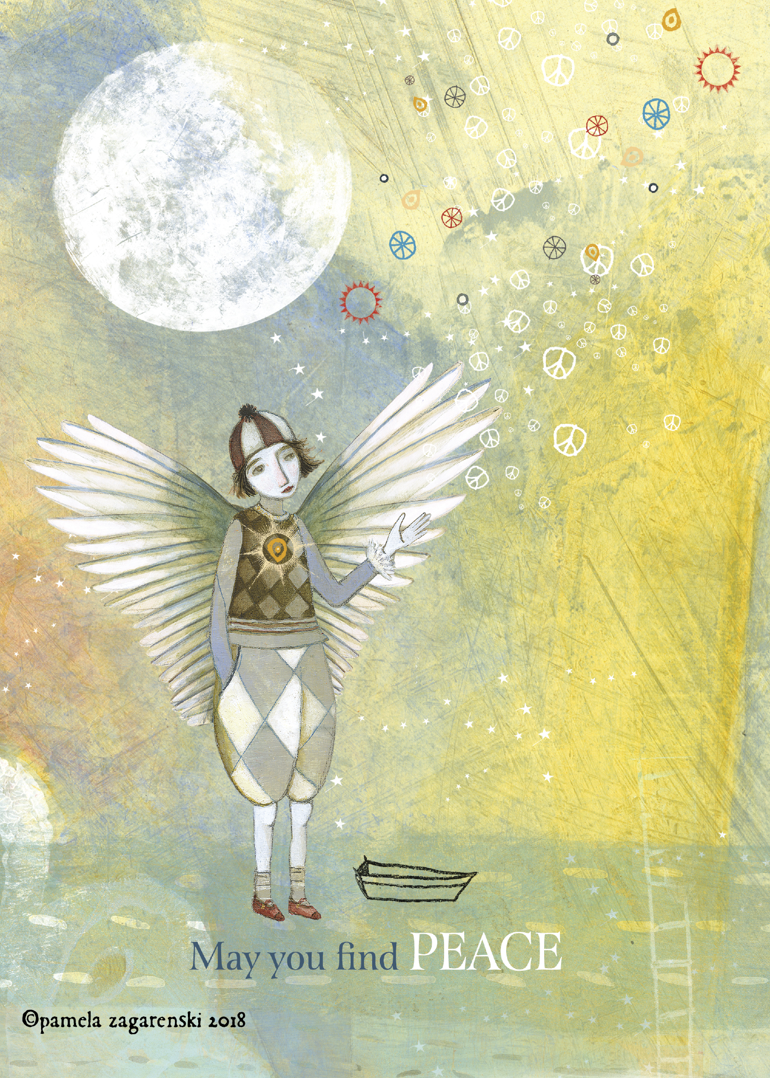 464 Find Peace Greeting Card