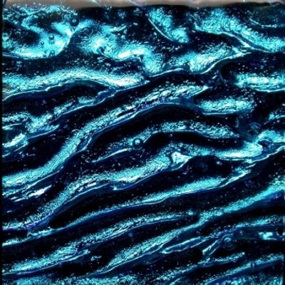 American Made Lightstreams Glass Tile, High quality American-manufactured Lightstreams Blue Horizon Jewel glass accent tiles have a complex wavy deep turquoise (blue/green) metallic pattern. Green Tile / Blue Tile which can be used as accent tile for pool tile, spa tile, waterline tile, floor tile, wall tile, step glass tile, step markers, fountain tile, kitchen tile, backsplash tile, shower tile, bathroom tile, and spillway tile