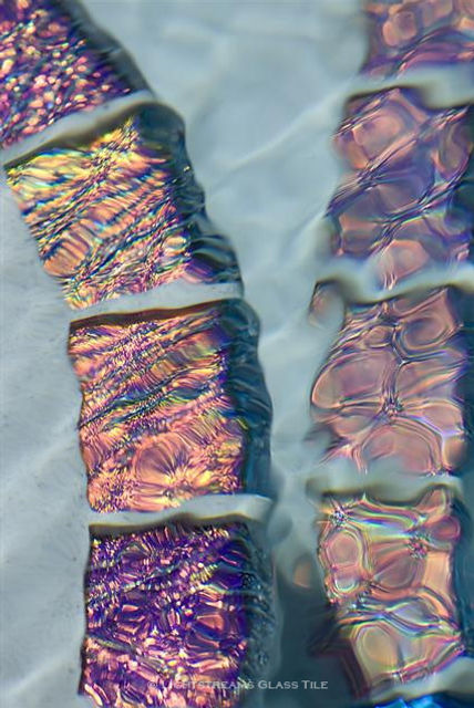 American Made Lightstreams Glass Tile Jewel Accent Tile Red River in this all tile pool with Jewel Red Tile bullnose pieces used as step marker tile. Also can be used as pool tile, waterline tile, spa tile, backsplash tile, kitchen tile, floor tile, wall tile, mosaic tile, bathroom tile, fountain tile and shower tile.