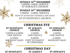 Advent and Christmas Services in the Parish of Cheam