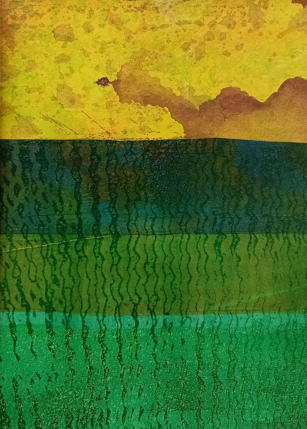 Thumbnail: WORKSHOP - Gelli Plate Printmaking Introduction, 'Imagined Landscapes'.
